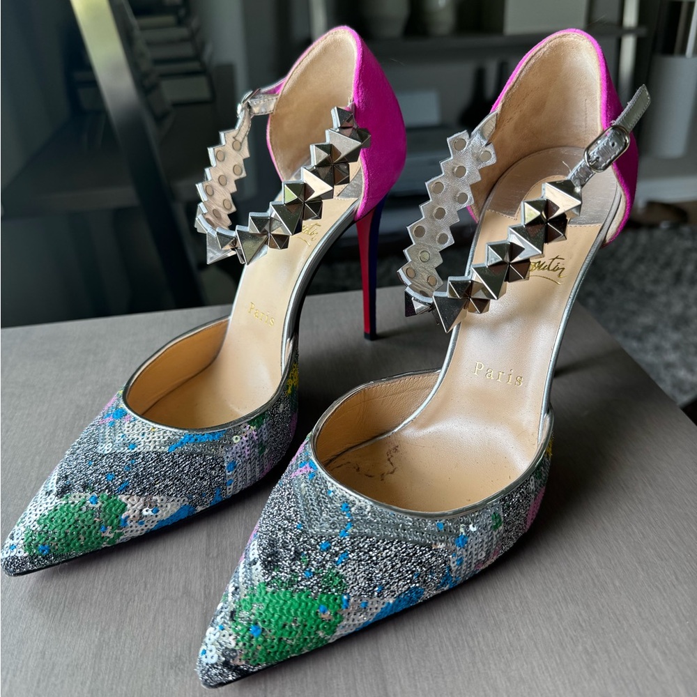 Christian Louboutin multi-colored Heel Shoes EU 38.5